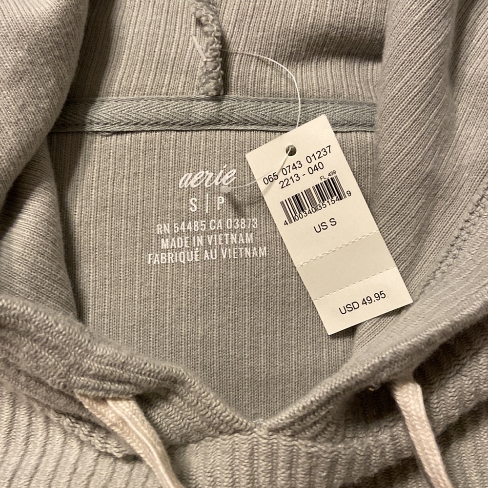 Aerie Cropped Hoodie size S color light green - Picture 3 of 12